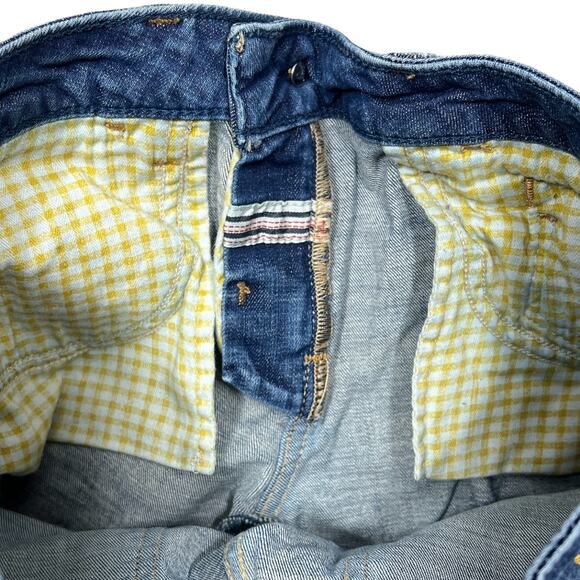 Pilcro Anthropologie Low-Rise Jean Shorts Sz 0/25" Blue Y2K Stretch Denim Jorts - Picture 7 of 12